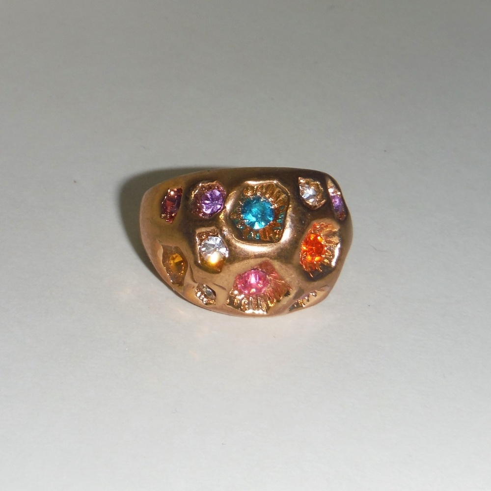 Multi Color Gemstone Fashion Ring